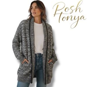 Lululemon Cardi All Day Oversized Cardigan Gray Marled Merino Wool XS/S Cozy